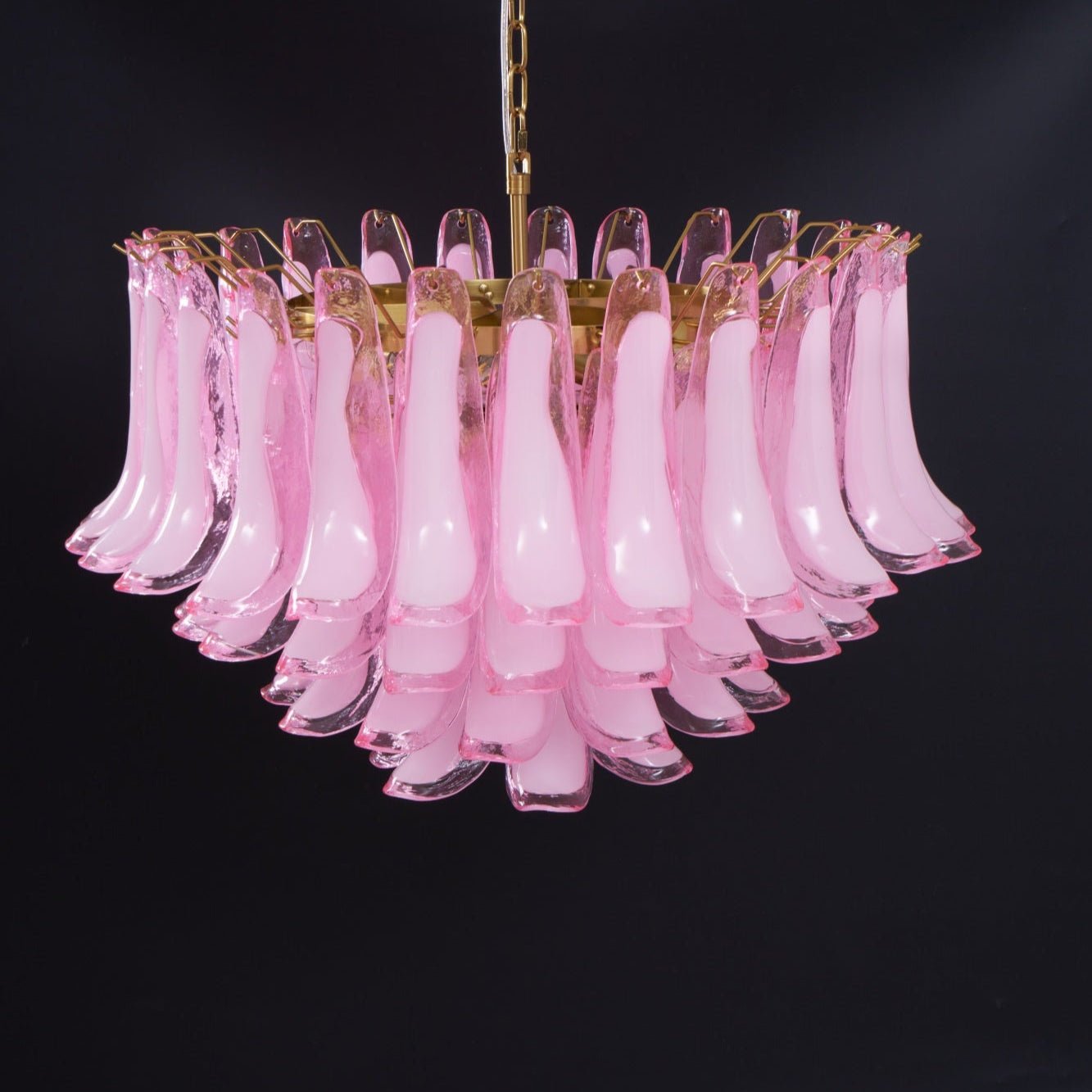 Aurora Lustre Rose Verre Feuille Superposé Florale Glamour - Neutralighting
