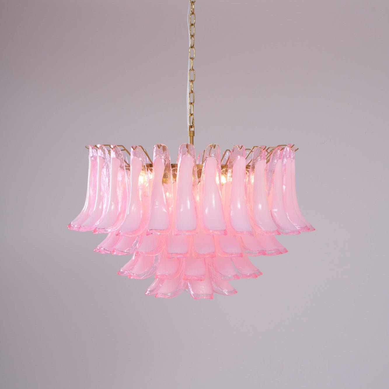 Aurora Lustre Rose Verre Feuille Superposé Florale Glamour - Neutralighting