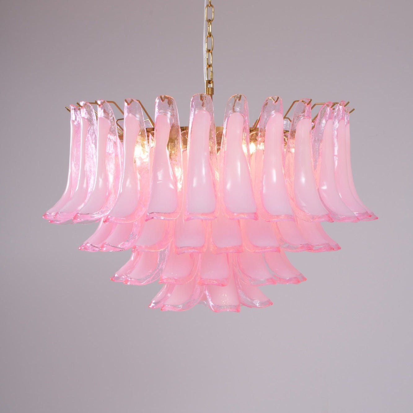 Aurora Lustre Rose Verre Feuille Superposé Florale Glamour - Neutralighting