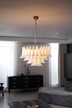 Aurora Lustre Rose Verre Feuille Superposé Florale Glamour - Neutralighting