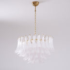 Aurora Lustre Rose Verre Feuille Superposé Florale Glamour - Neutralighting
