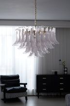 Aurora Lustre Rose Verre Feuille Superposé Florale Glamour - Neutralighting