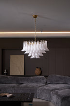 Aurora Lustre Rose Verre Feuille Superposé Florale Glamour - Neutralighting