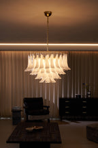 Aurora Lustre Rose Verre Feuille Superposé Florale Glamour - Neutralighting