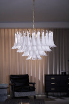 Aurora Lustre Rose Verre Feuille Superposé Florale Glamour - Neutralighting