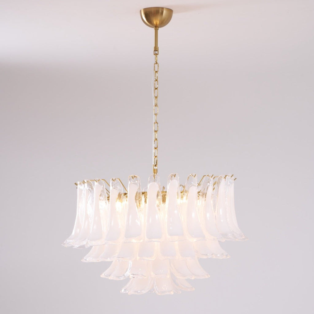Aurora Lustre Rose Verre Feuille Superposé Florale Glamour - Neutralighting