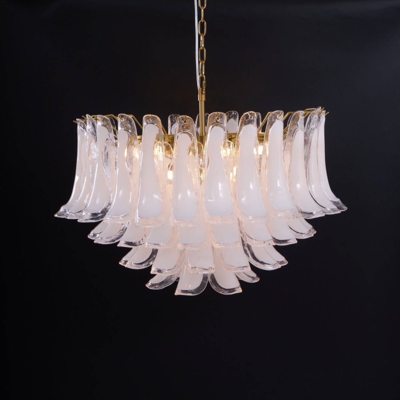 Aurora Lustre Rose Verre Feuille Superposé Florale Glamour - Neutralighting