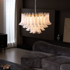 Aurora Lustre Rose Verre Feuille Superposé Florale Glamour - Neutralighting