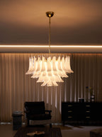 Aurora Lustre Rose Verre Feuille Superposé Florale Glamour - Neutralighting