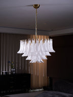 Aurora Lustre Rose Verre Feuille Superposé Florale Glamour - Neutralighting