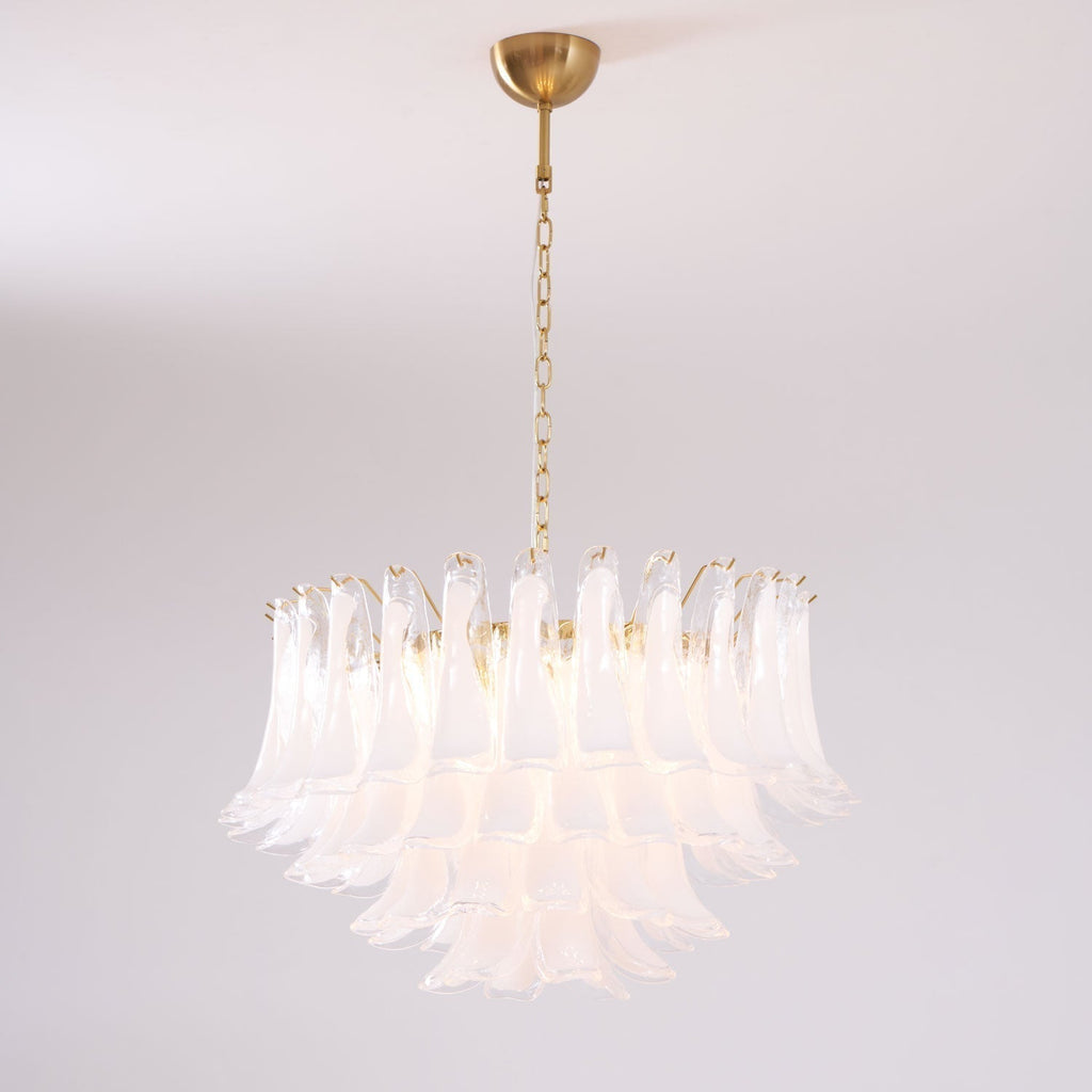Aurora Lustre Rose Verre Feuille Superposé Florale Glamour - Neutralighting