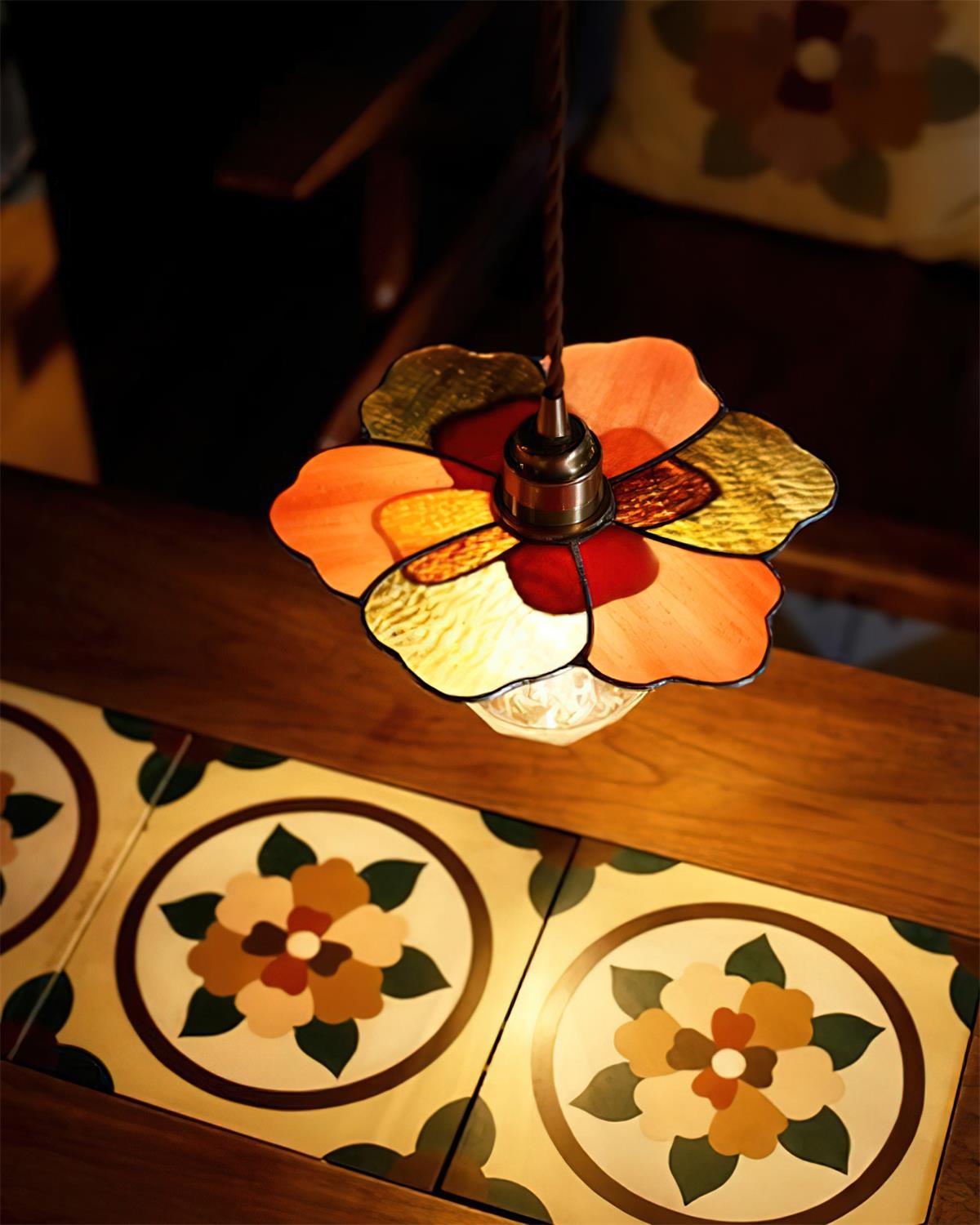 Tiffany Suspension Fioria en Verre - Neutralighting