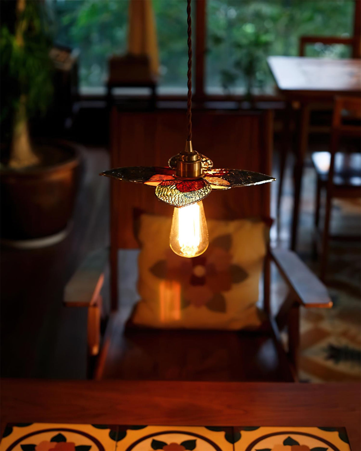 Tiffany Suspension Fioria en Verre - Neutralighting
