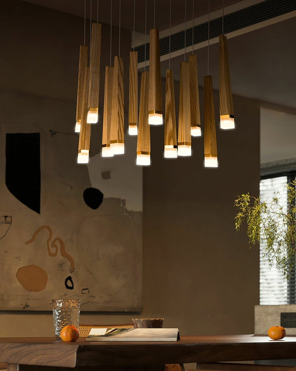 Armarila Firewood Stick Wood Chandelier - Neutralighting