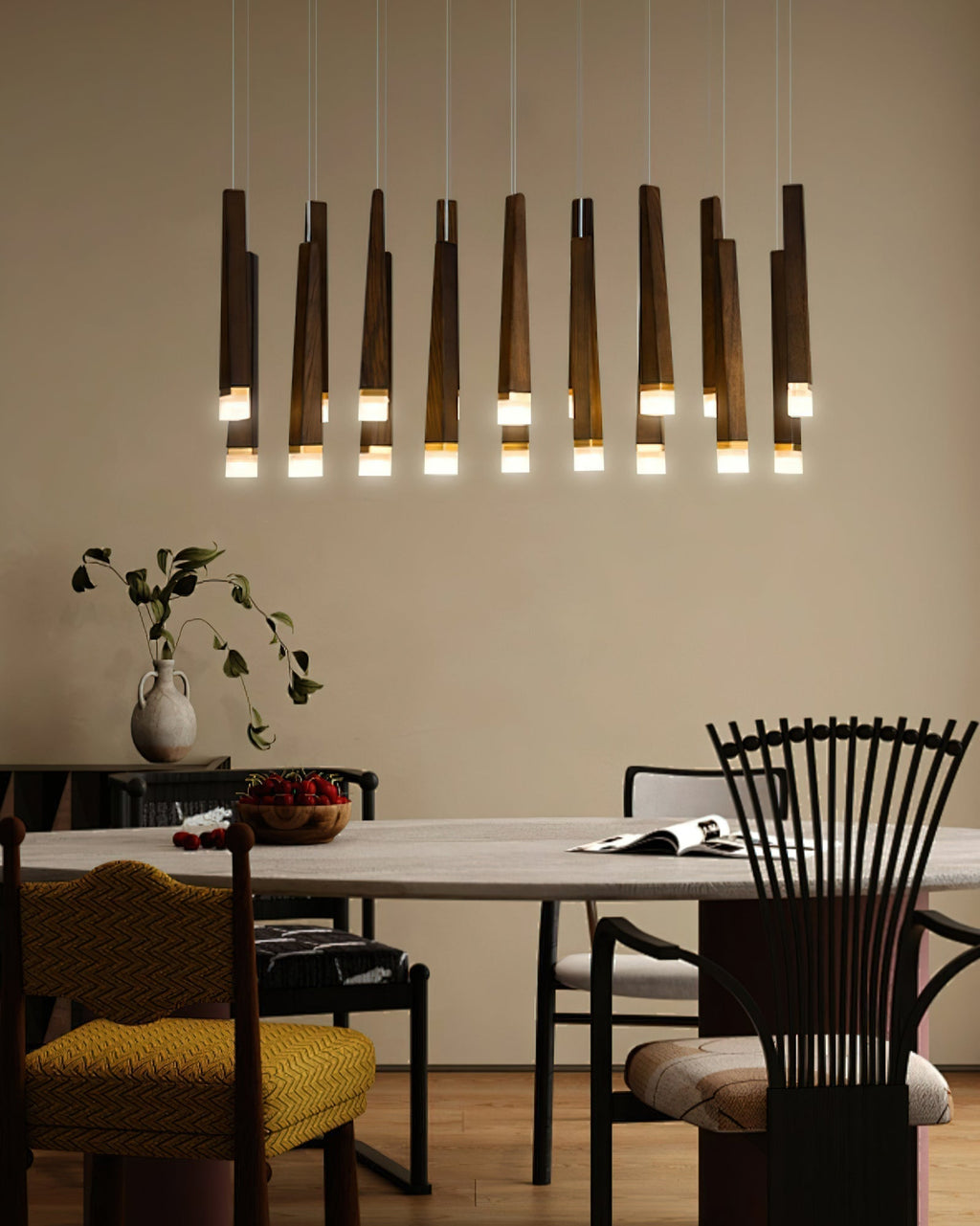 Armarila Firewood Stick Wood Chandelier - Neutralighting