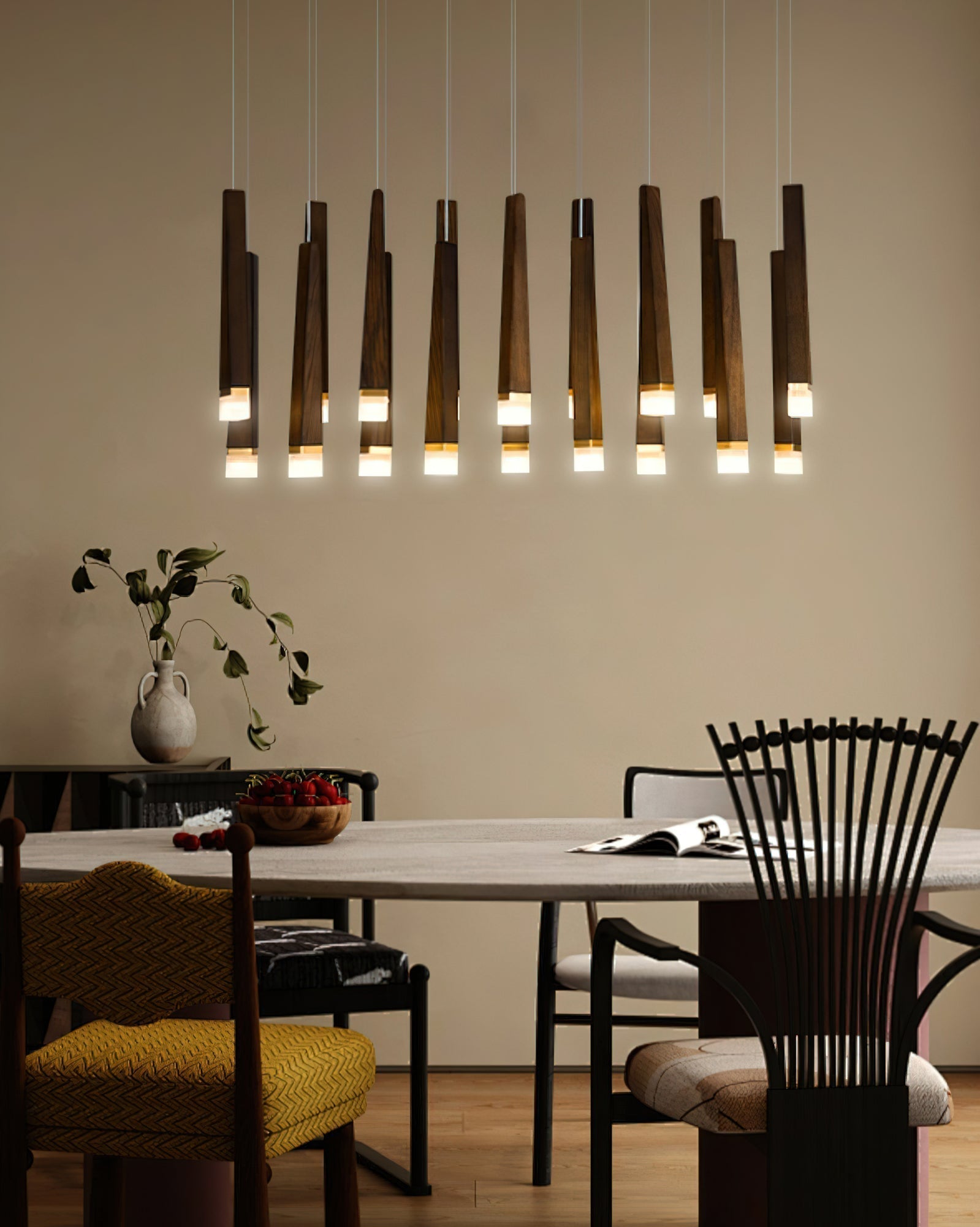 Armarila Firewood Stick Wood Chandelier - Neutralighting