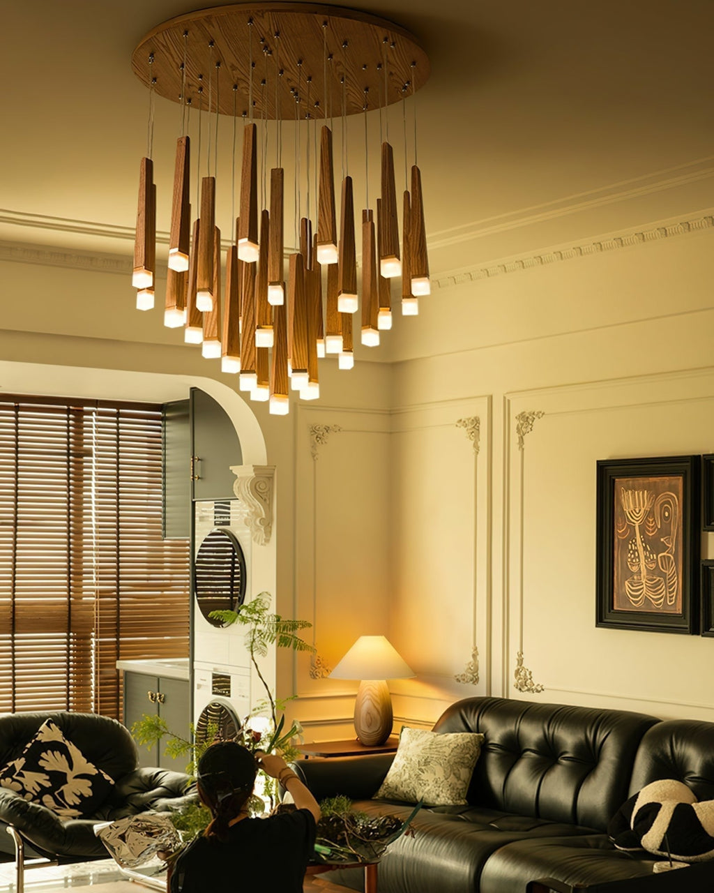 Armarila Firewood Stick Wood Chandelier - Neutralighting