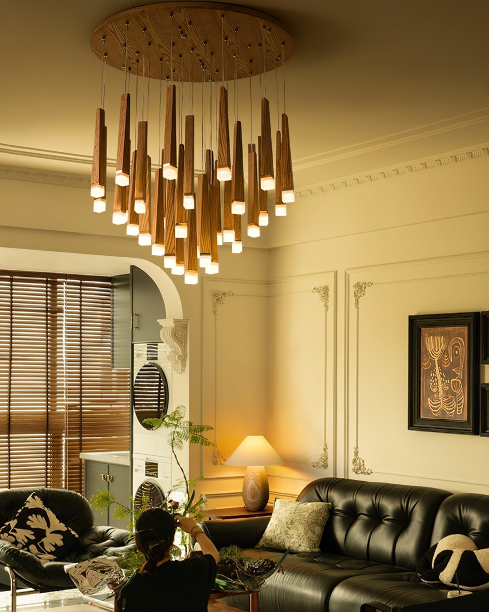 Armarila Firewood Stick Wood Chandelier - Neutralighting