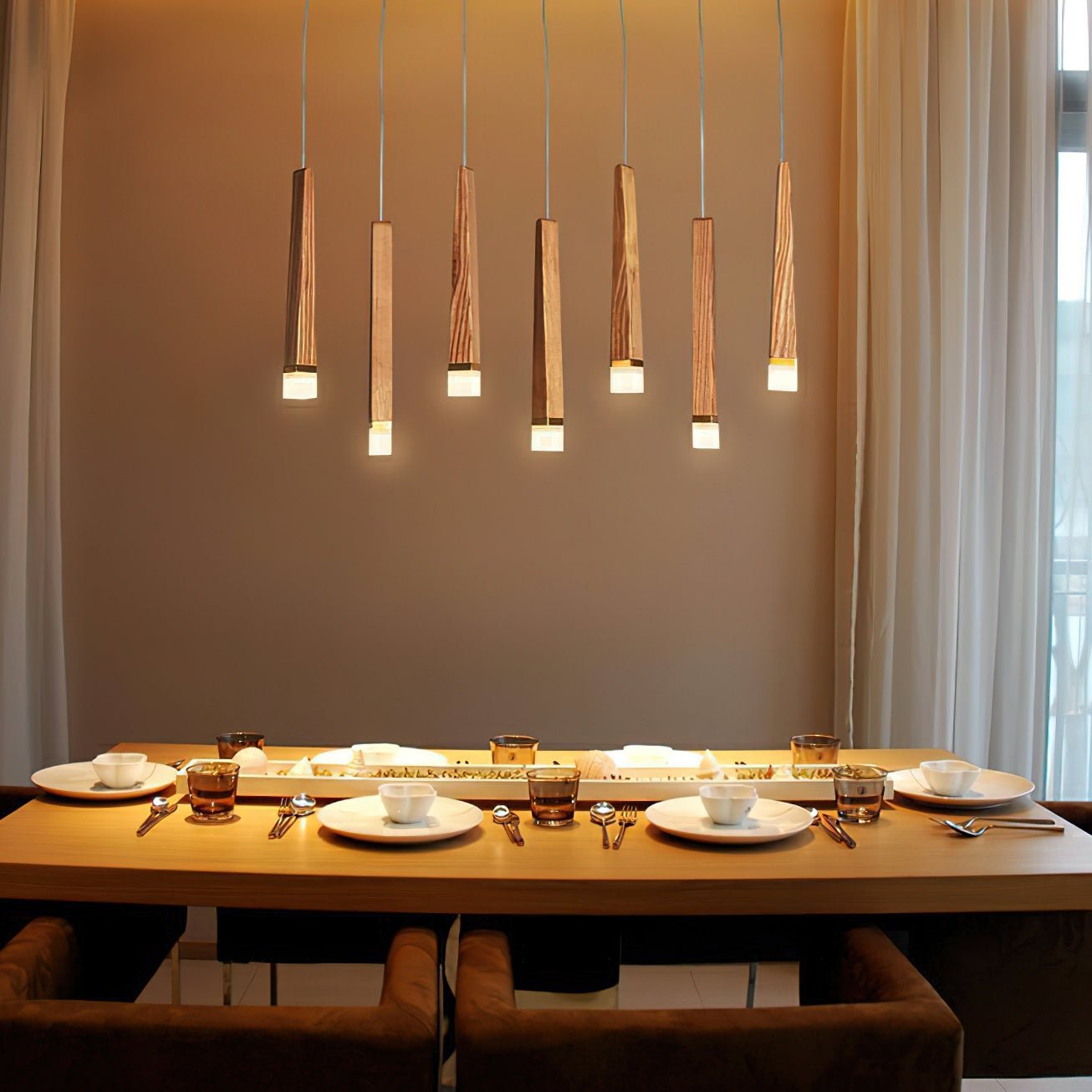 Armarila Firewood Stick Wood Chandelier - Neutralighting