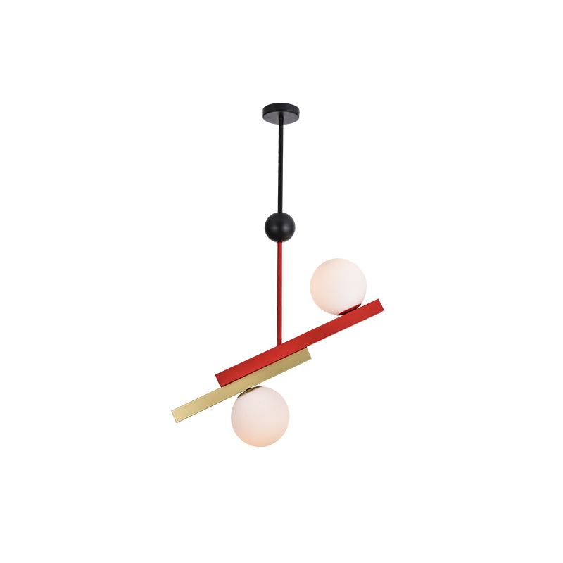 Solara Suspension Double Globe Barres Linéaires Géométrique - Neutralighting