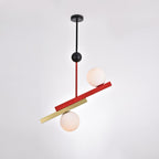 Solara Suspension Double Globe Barres Linéaires Géométrique - Neutralighting