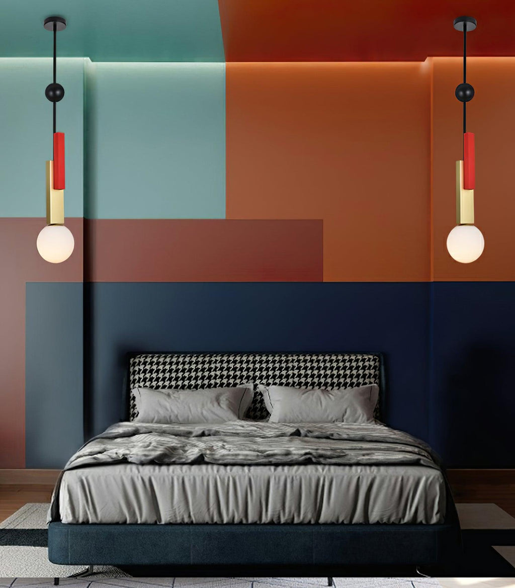 Solara Suspension Double Globe Barres Linéaires Géométrique - Neutralighting