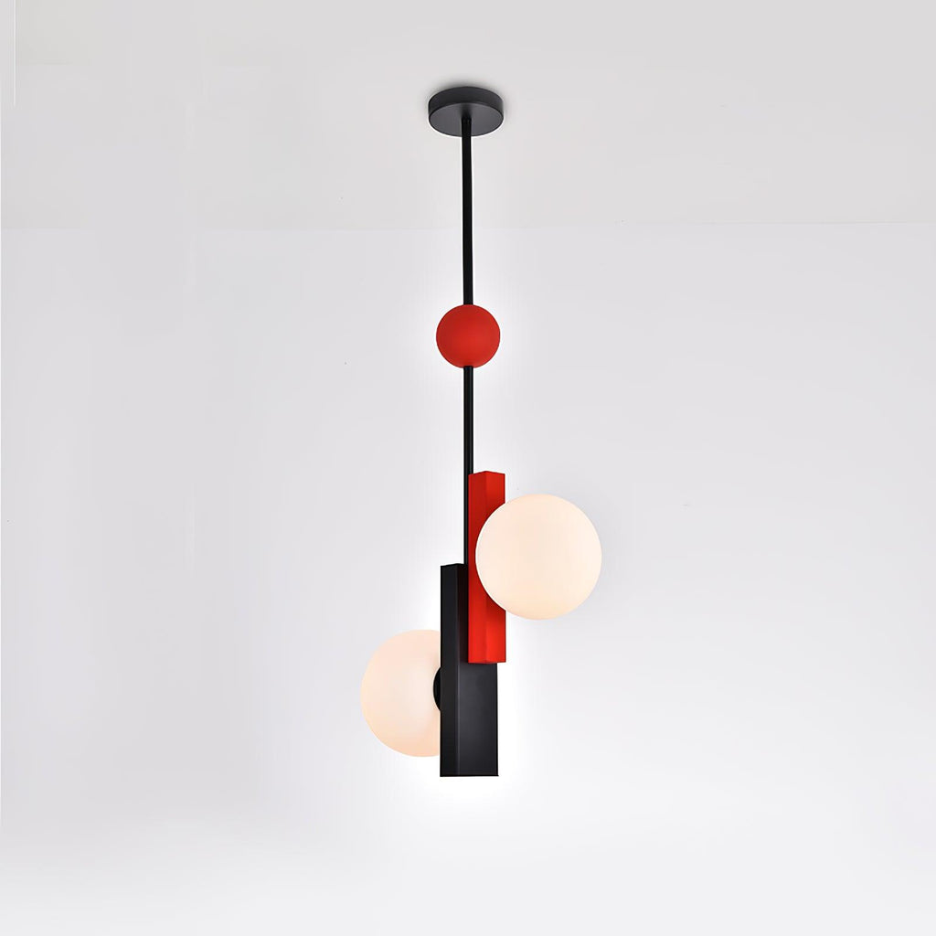 Solara Suspension Double Globe Barres Linéaires Géométrique - Neutralighting