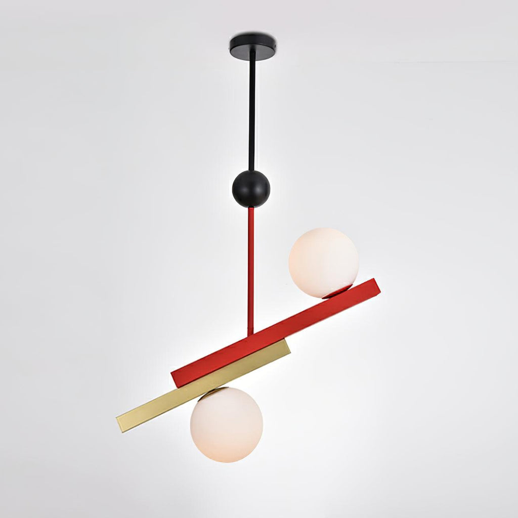 Solara Suspension Double Globe Barres Linéaires Géométrique - Neutralighting