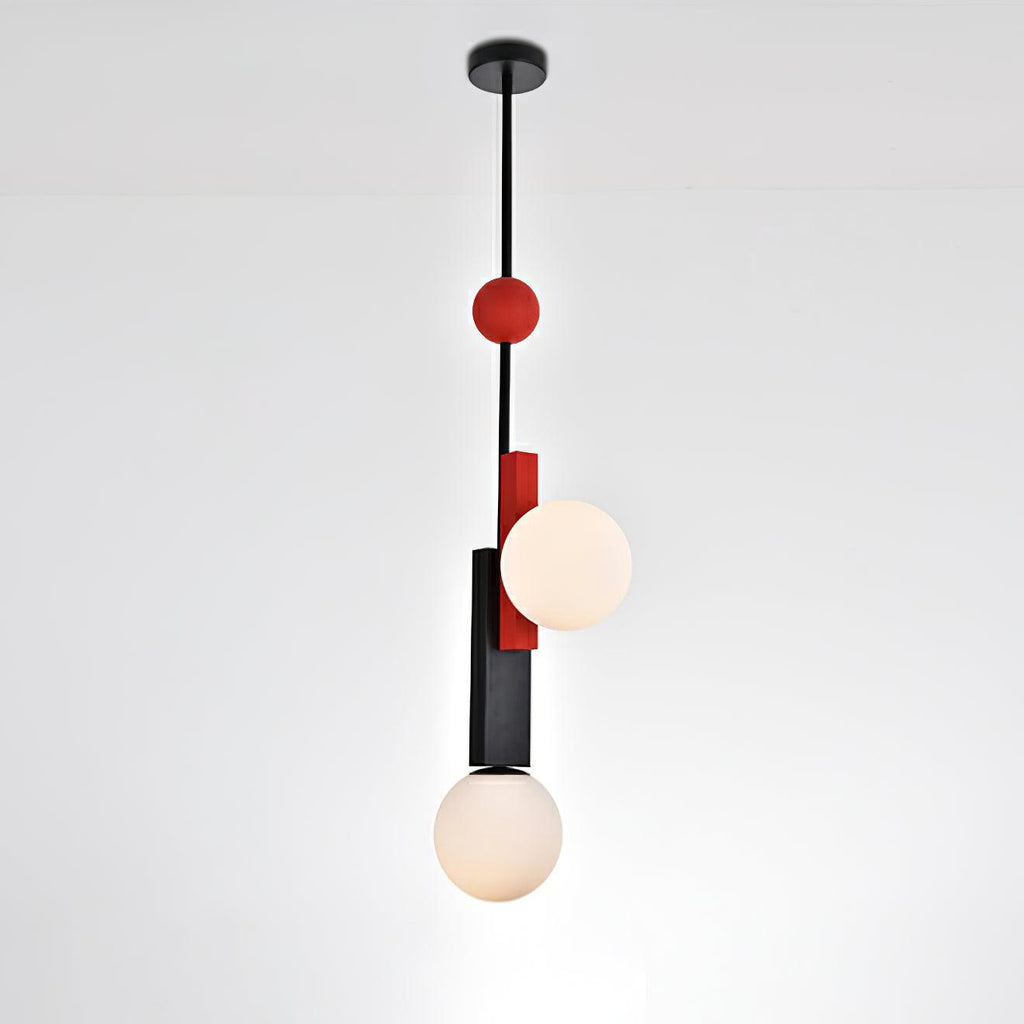 Solara Suspension Double Globe Barres Linéaires Géométrique - Neutralighting