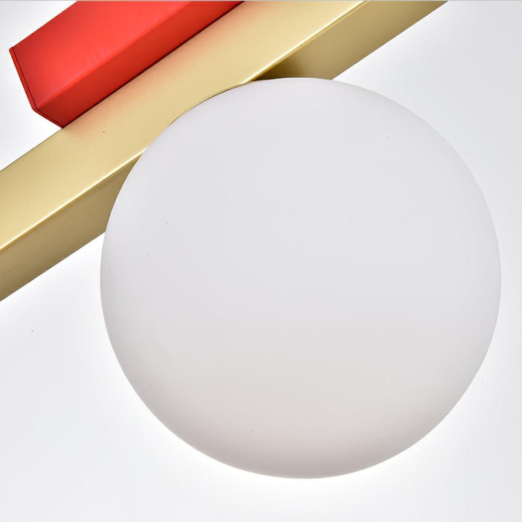 Solara Suspension Double Globe Barres Linéaires Géométrique - Neutralighting