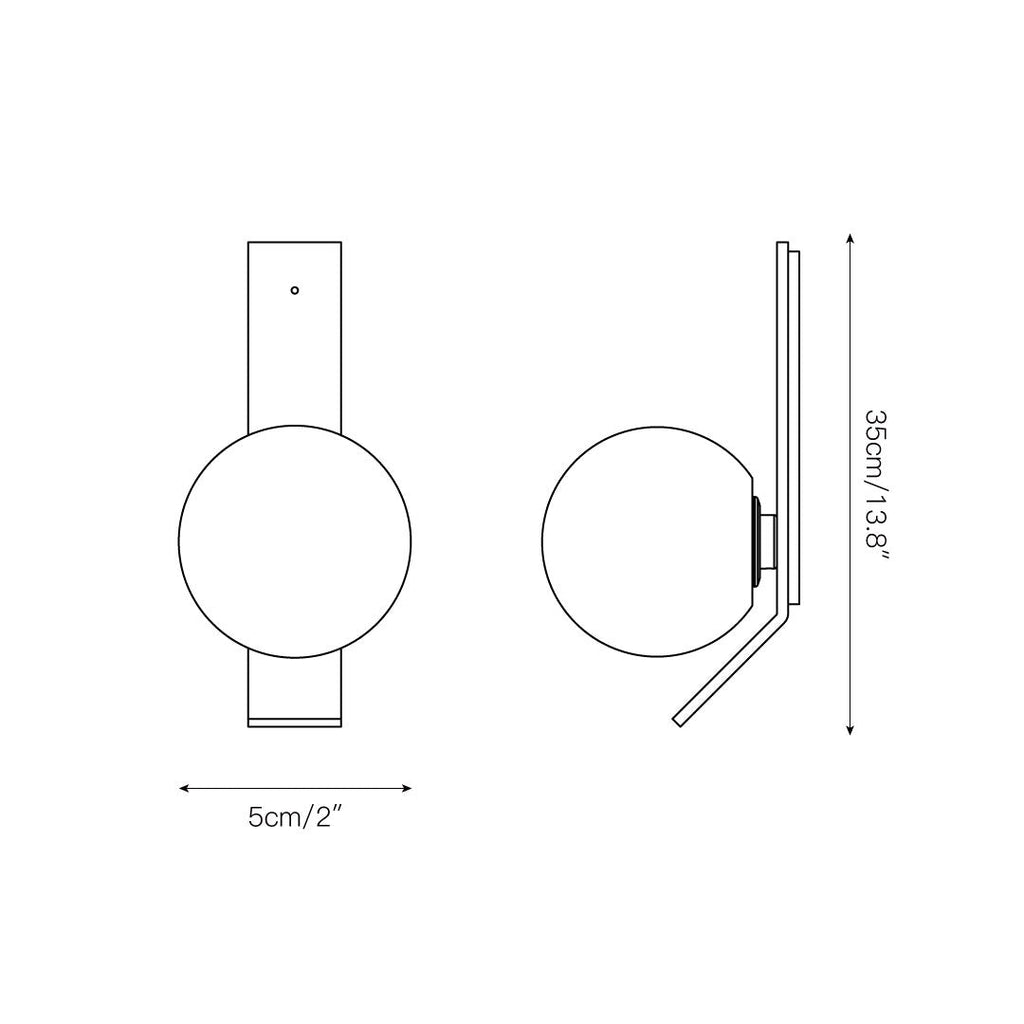 Fizi Applique Murale Cuivre Métal Verre Moderne - Neutralighting