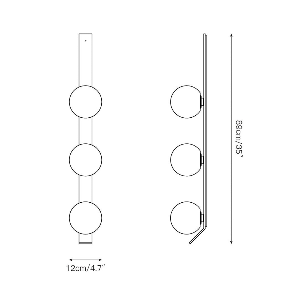 Fizi Applique Murale Cuivre Métal Verre Moderne - Neutralighting