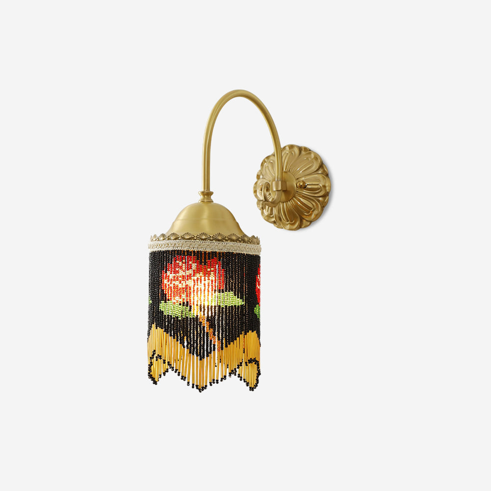 Flamenco Applique Murale Vintage à Perles - Neutralighting