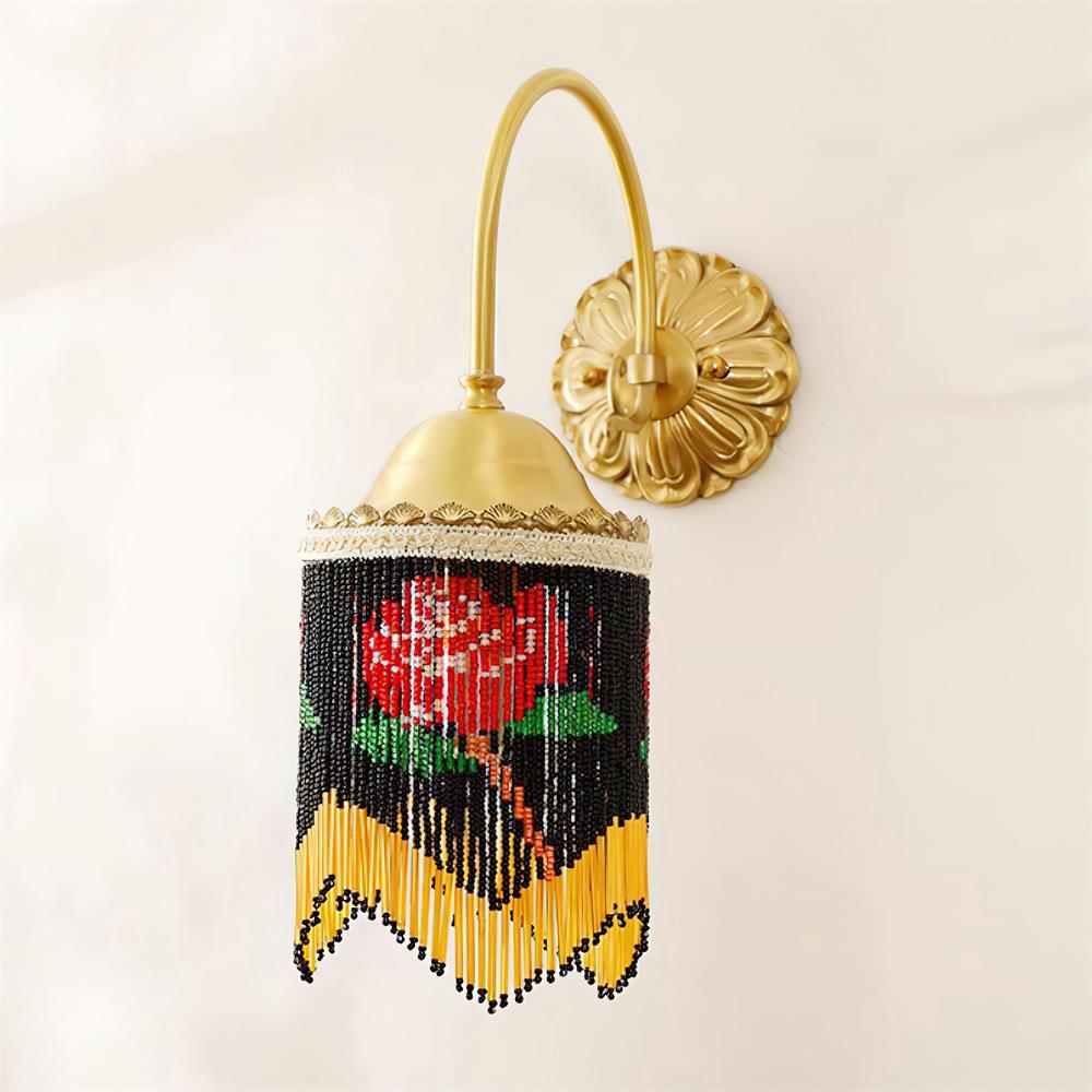 Flamenco Applique Murale Vintage à Perles - Neutralighting