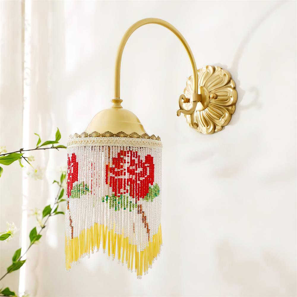 Flamenco Applique Murale Vintage à Perles - Neutralighting