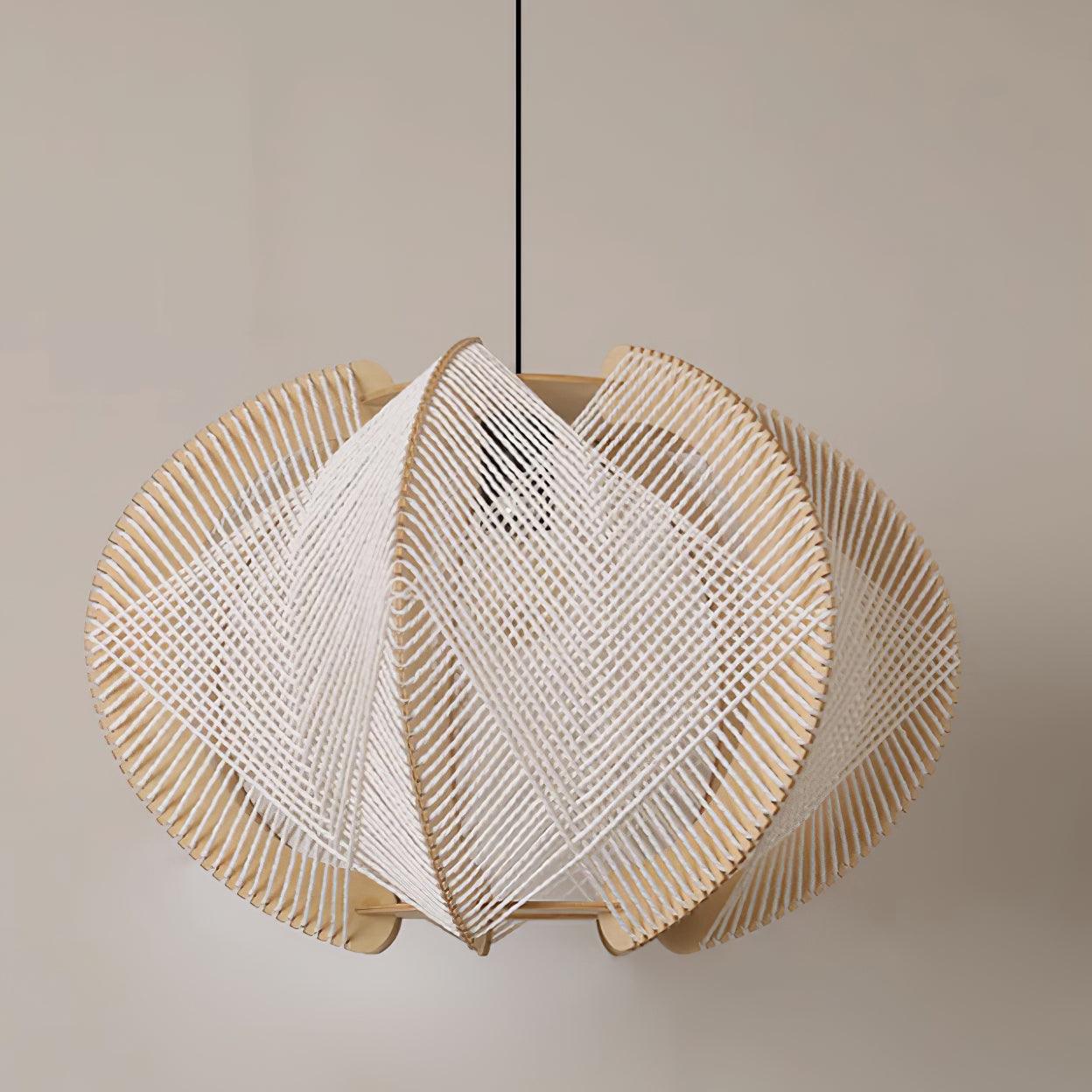 Calyraice Suspension en Bois et Corde de Chanvre - Neutralighting