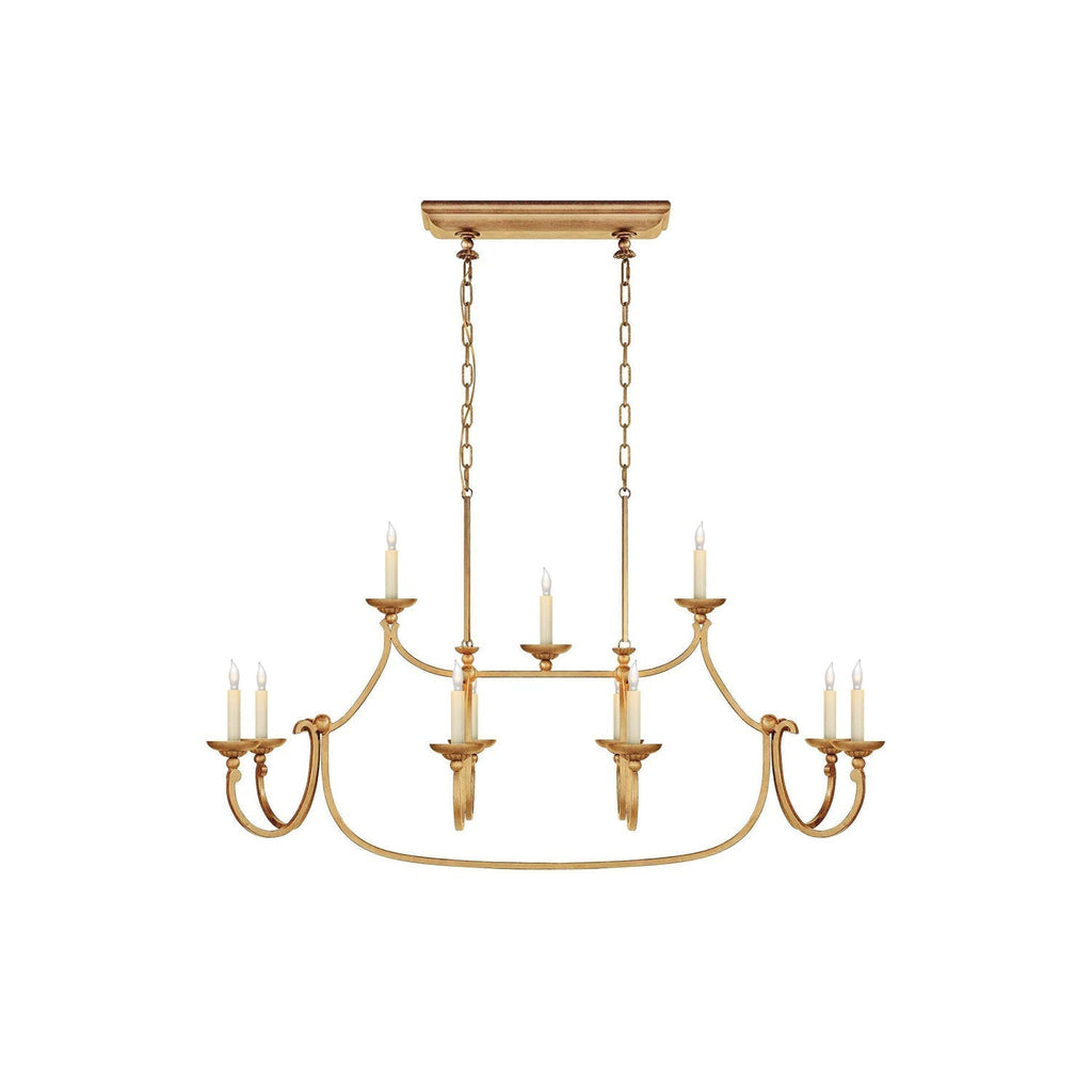 Ercare Lustre Linéaire Laiton Tissu Vintage Industriel - Neutralighting
