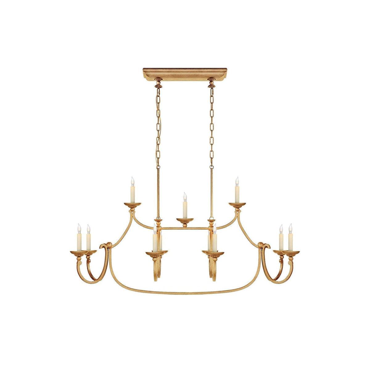 Ercare Lustre Linéaire Laiton Tissu Vintage Industriel - Neutralighting
