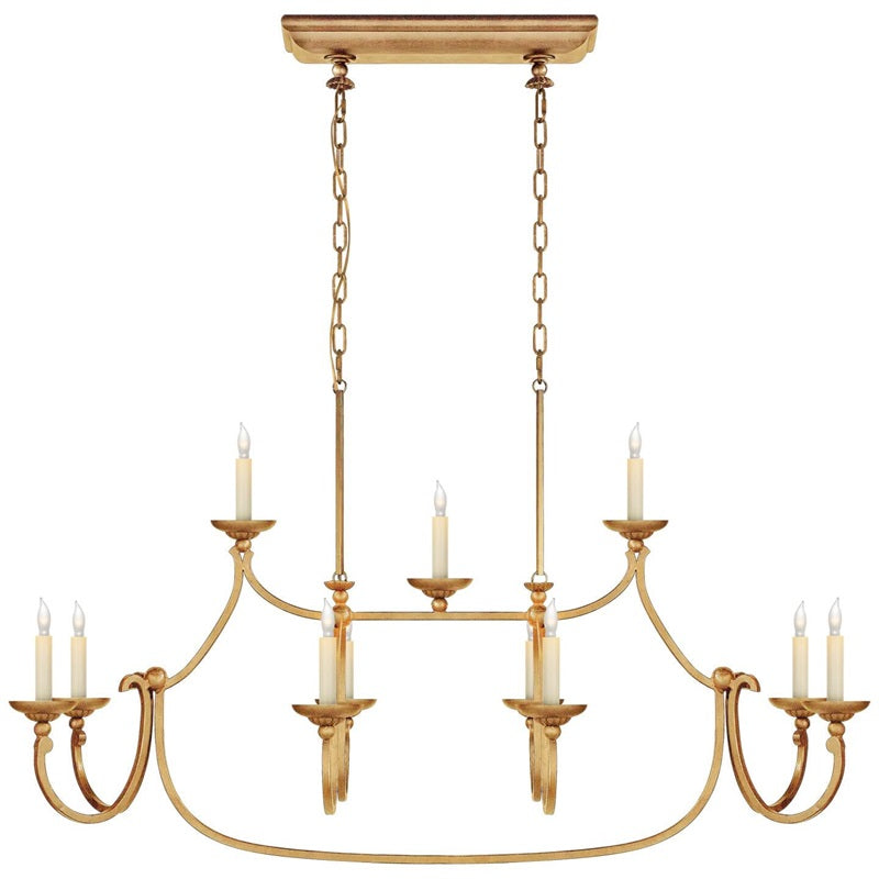 Ercare Lustre Linéaire Laiton Tissu Vintage Industriel - Neutralighting