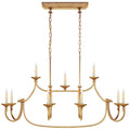 Ercare Lustre Linéaire Laiton Tissu Vintage Industriel - Neutralighting