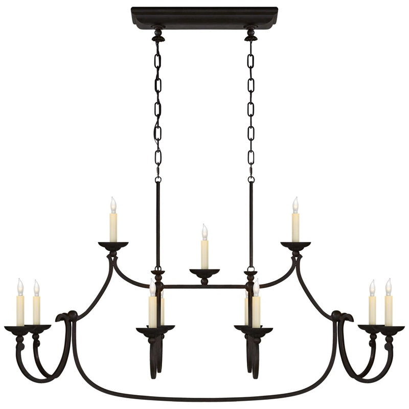 Ercare Lustre Linéaire Laiton Tissu Vintage Industriel - Neutralighting