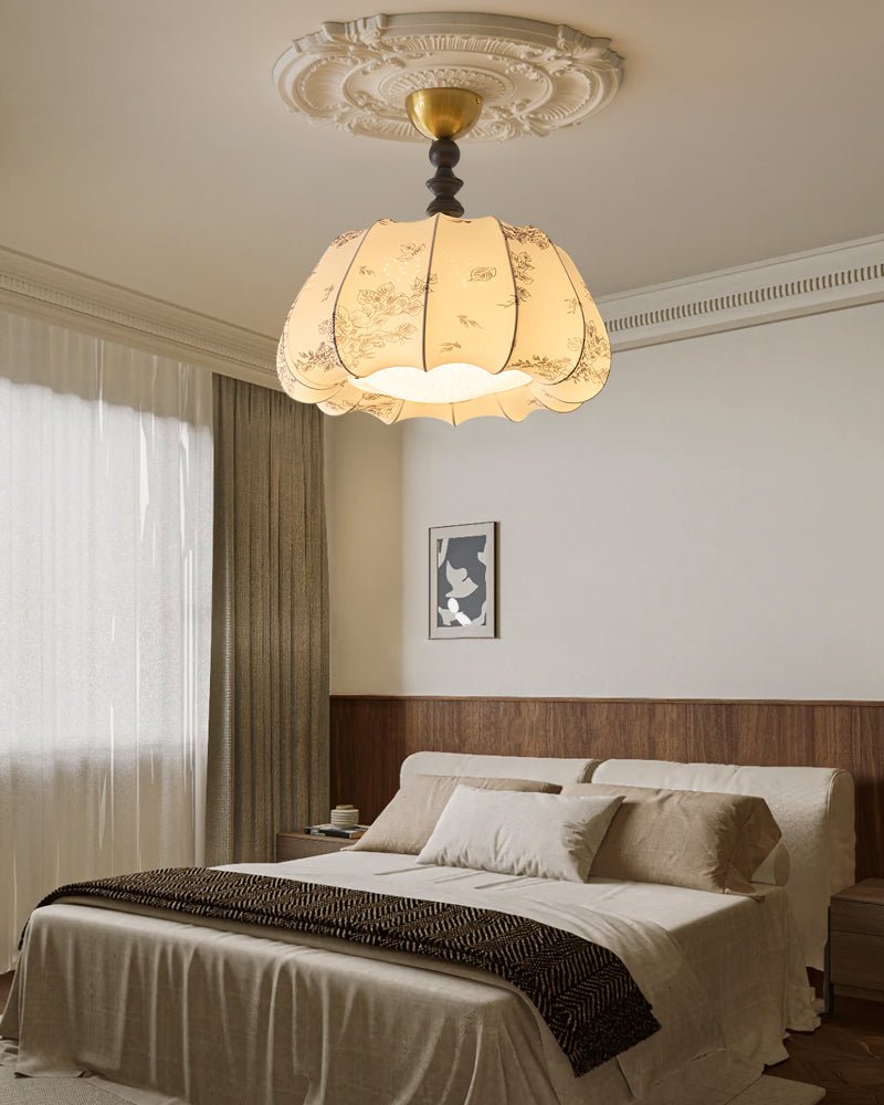 Fleurina Lampe Plafonnier en Tissu Art Nordique Premium - Neutralighting