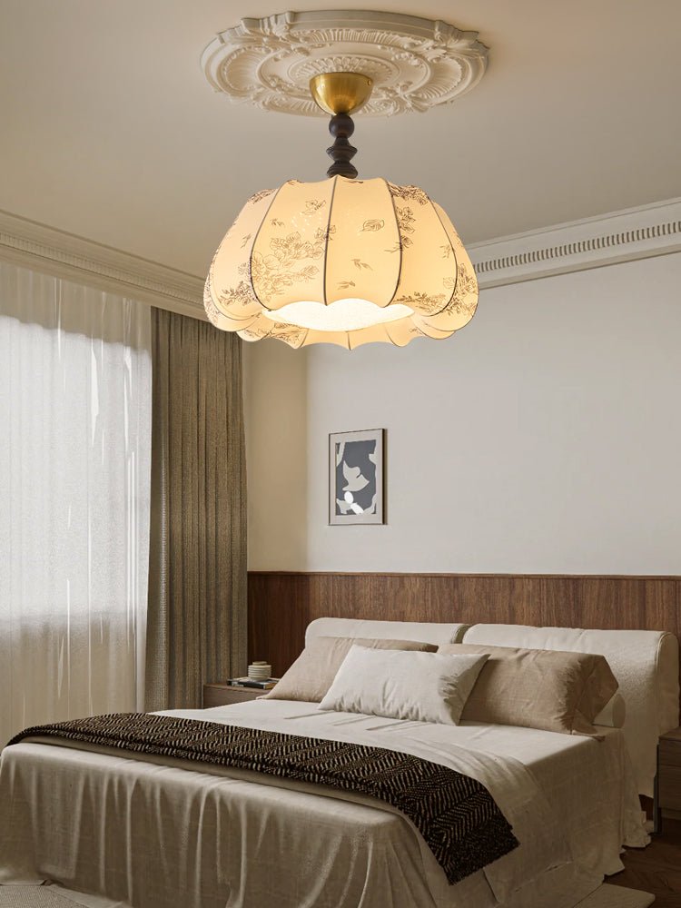 Fleurina Lampe Plafonnier en Tissu Art Nordique Premium - Neutralighting