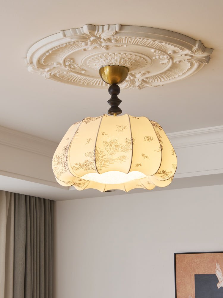 Fleurina Lampe Plafonnier en Tissu Art Nordique Premium - Neutralighting