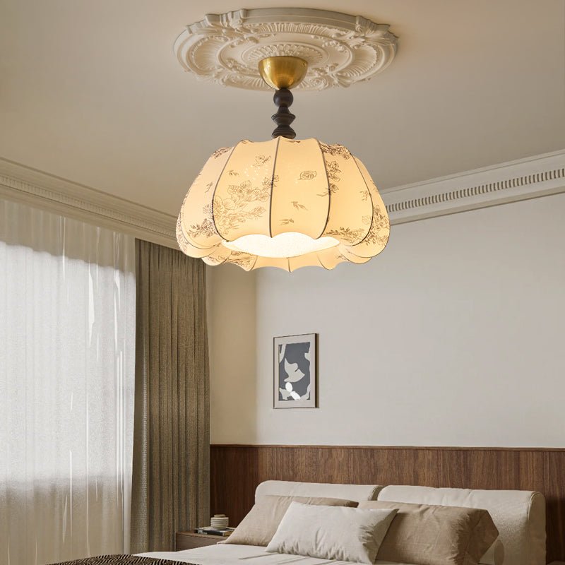 Fleurina Lampe Plafonnier en Tissu Art Nordique Premium - Neutralighting