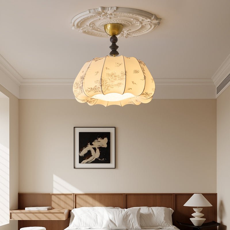 Fleurina Lampe Plafonnier en Tissu Art Nordique Premium - Neutralighting