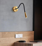 Zodore Modern Minimalist Plug-in Wall Light - Neutralighting