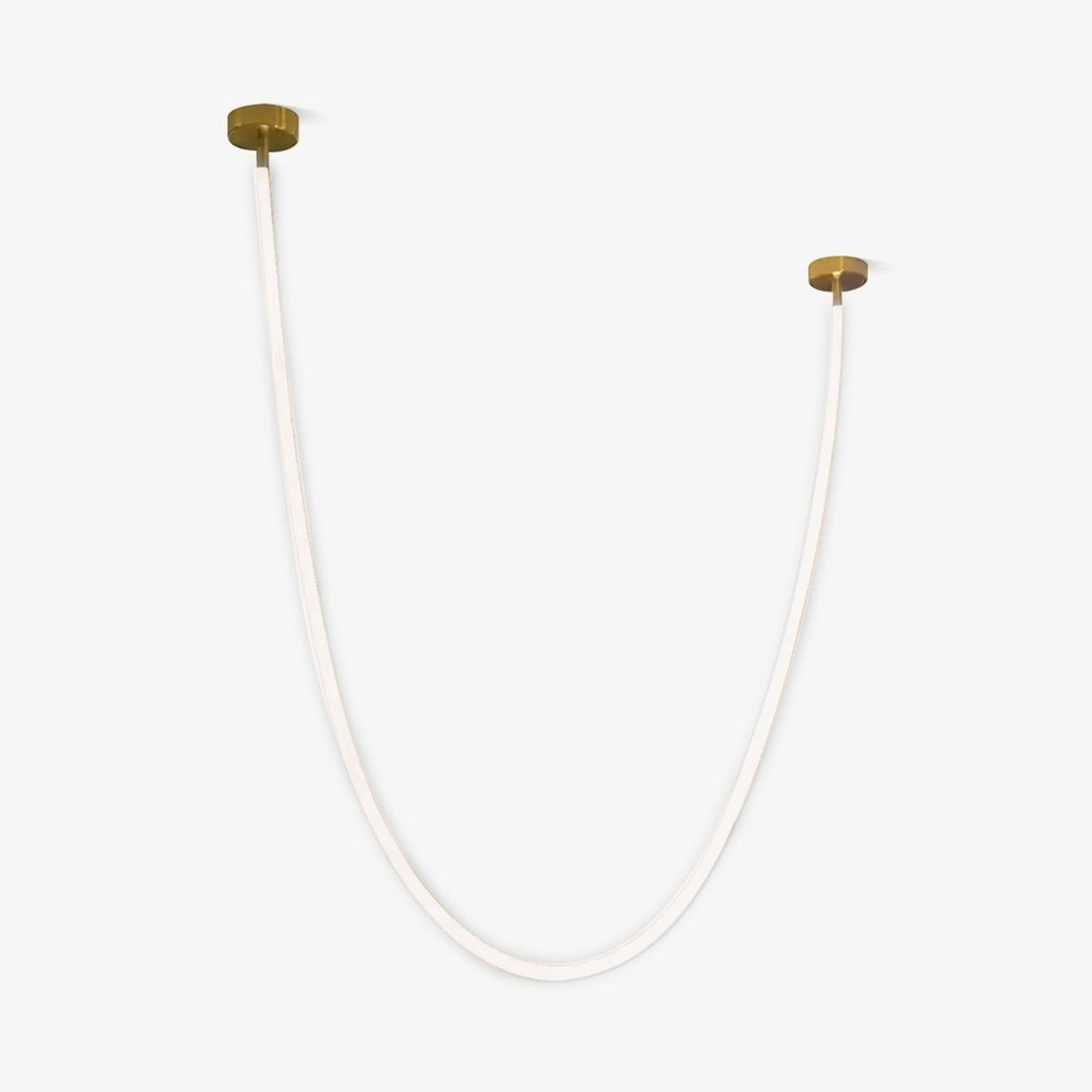 Solara Suspension Courbe Flexible Silicone Laiton - Neutralighting