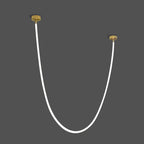 Solara Suspension Courbe Flexible Silicone Laiton - Neutralighting