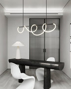Lustra Chandelier Flexible Silicone Courbe Moderne Élégant - Neutralighting
